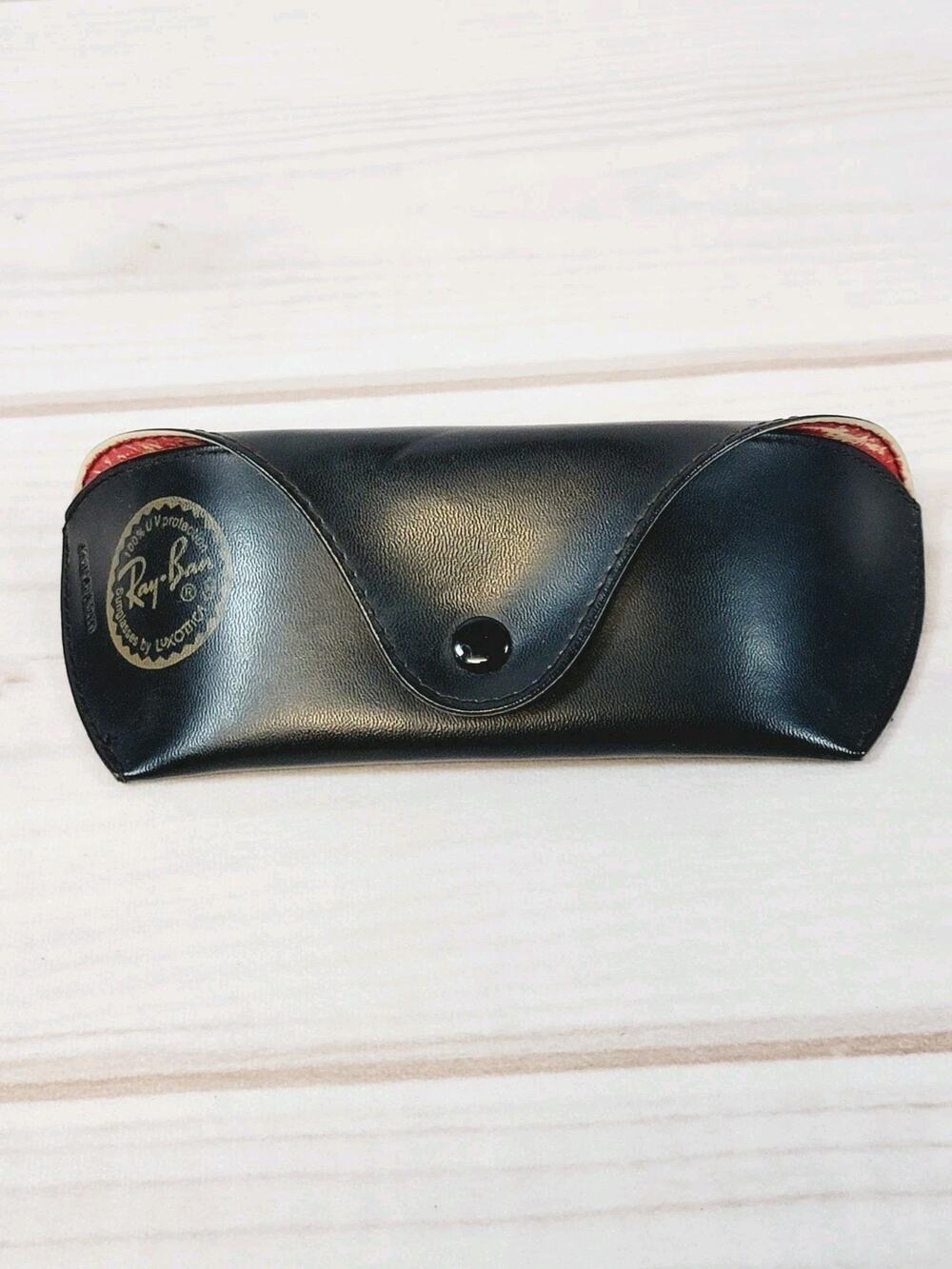 Vintage Ray-Ban Luxottica Sunglass Eye Glass Semi-Soft Case Black Made In Italy